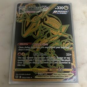 Pokemon | Toys | Full Art Rayquaza Vmax Gold Tg29 Pokmon Silver Tempest 222  Rare | Poshmark